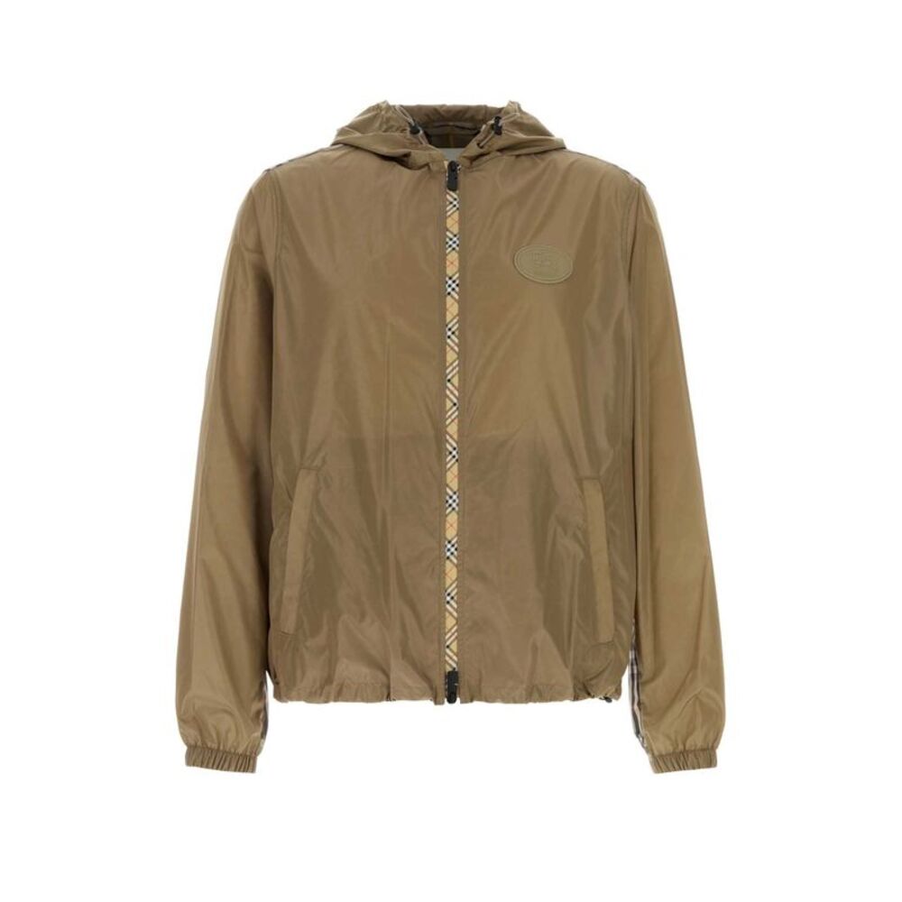 Burberry Men Mud Nylon Newport Windbreaker